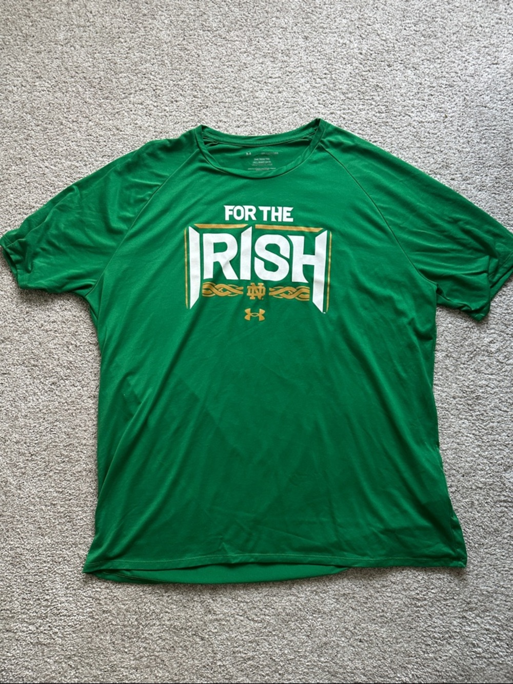 Under Armour Men’s Green ‘For The Irish’ Graphic Performance Tee